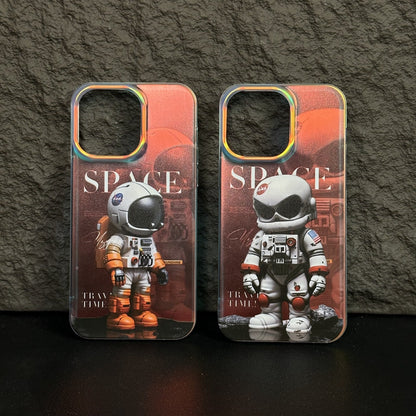 new original astronaut electroplated mobile phone case