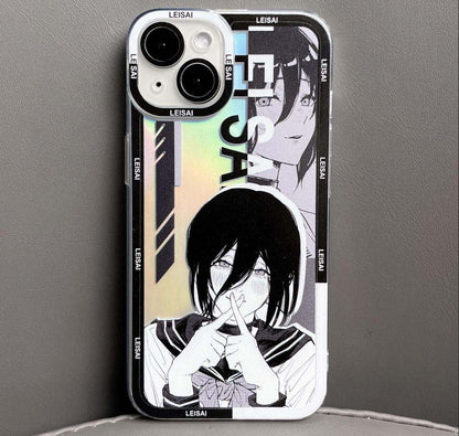 Anime Girl Cartoon Chainsaw demon phone case