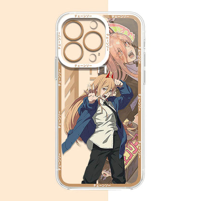 Anime Girl Cartoon Chainsaw demon phone case