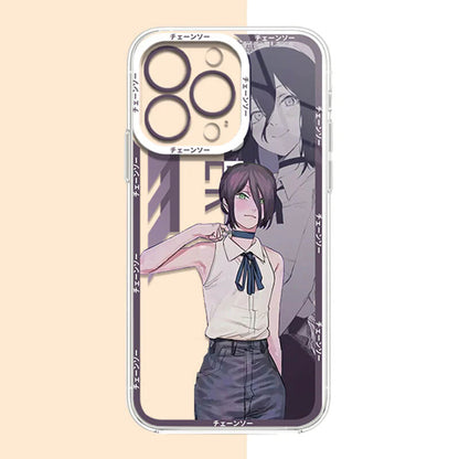 Anime Girl Cartoon Chainsaw demon phone case