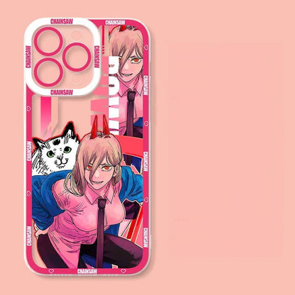 Anime Girl Cartoon Chainsaw demon phone case