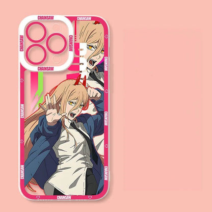 Anime Girl Cartoon Chainsaw demon phone case