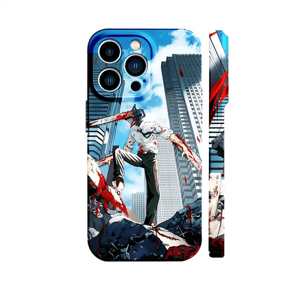 Anime Girl Cartoon Chainsaw demon phone case