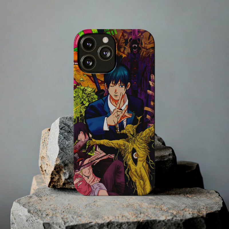 Anime Girl Cartoon Chainsaw demon phone case