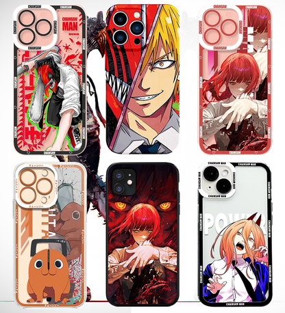 Anime Girl Cartoon Chainsaw demon phone case