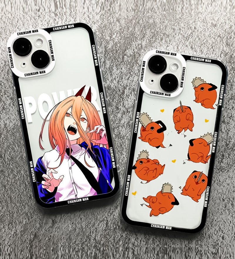 Anime Girl Cartoon Chainsaw demon phone case