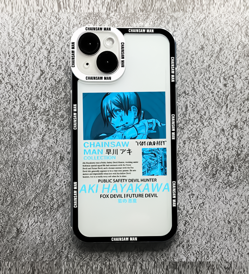 Anime Girl Cartoon Chainsaw demon phone case