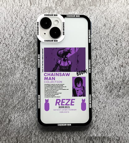 Anime Girl Cartoon Chainsaw demon phone case