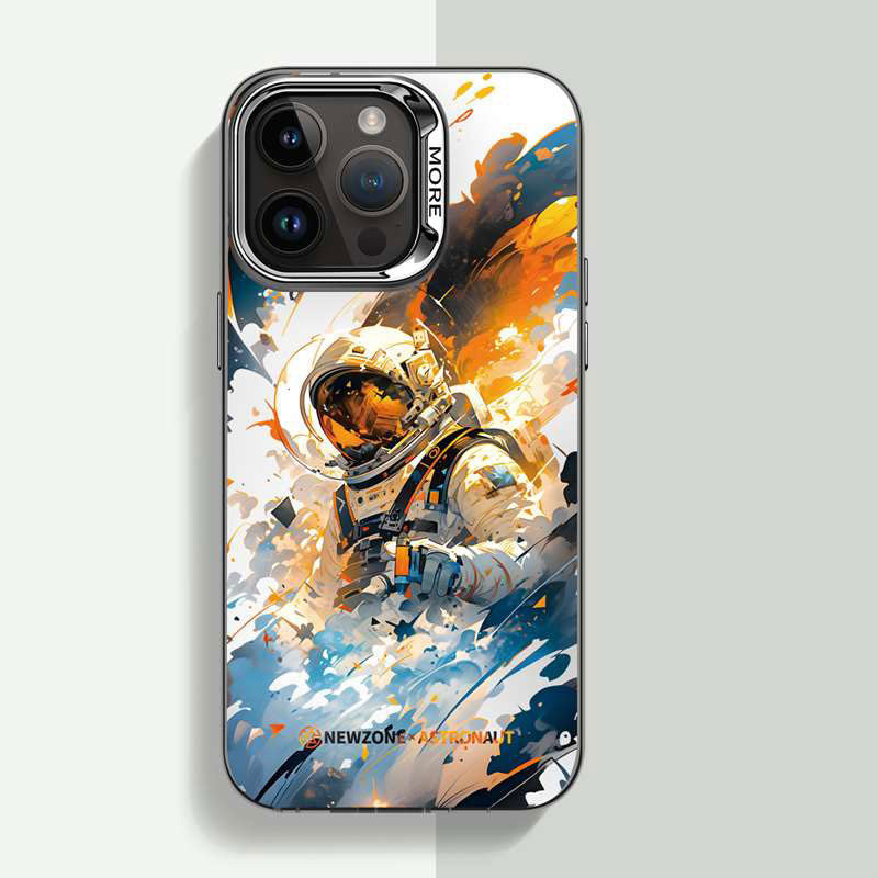 new original astronaut electroplated mobile phone case