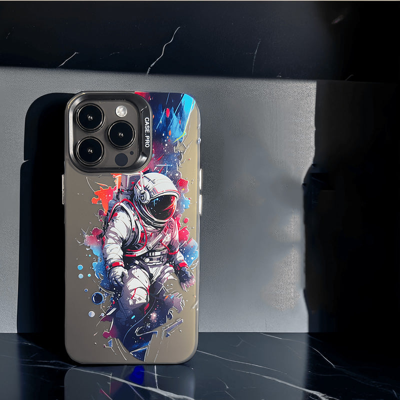 new original astronaut electroplated mobile phone case